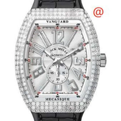 Franck Muller Vanguard Automatic Diamond Silver Dial Men's Watch V45ss6reldacnr(blcac) In Black / Silver