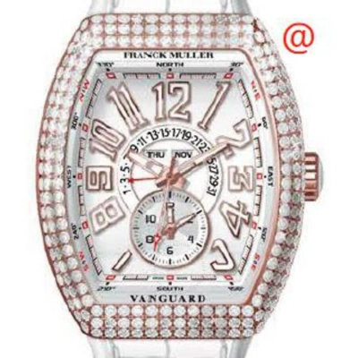 Franck Muller Vanguard Automatic Diamond White Dial Men's Watch V45mcmbd5nbc(blcblc5n) In Multi