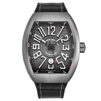 Franck Muller Vanguard Automatic Grey Dial Men's Watch 45scbrshgrywht In Black