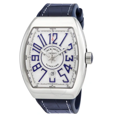 Franck Muller Vanguard Automatic White Dial Men's Watch 45scwhtwhtblu-3 In Blue