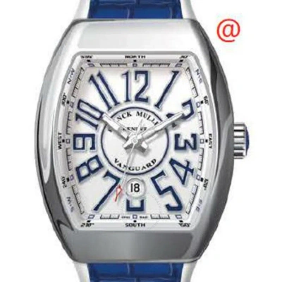 Franck Muller Vanguard Automatic White Dial Men's Watch V45scdtacbu(blcblac) In Blue / White