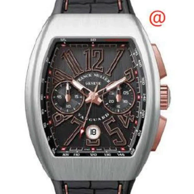 Franck Muller Vanguard Chronograph Automatic Black Dial Men's Watch V45ccdtacbrstgbr(nrnr5nbr) In Red