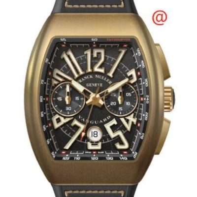 Franck Muller Vanguard Chronograph Automatic Black Dial Men's Watch V45ccdtcirbzbrnr(nrblcbzbr) In Gold