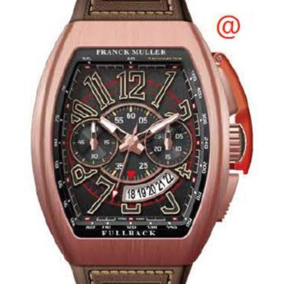 Franck Muller Vanguard Chronograph Automatic Black Dial Men's Watch V45ccdtlck5nbrbn(nrnrsb) In Brown