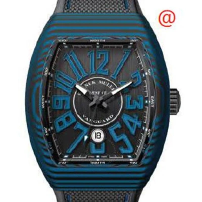 Franck Muller Vanguard Chronograph Automatic Black Dial Men's Watch V45scdtcarblnr(nrblbl) In Blue