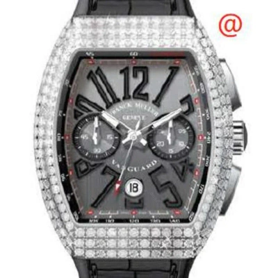 Franck Muller Vanguard Chronograph Automatic Diamond Black Dial Men's Watch V45ccdtdacnr(ttnrnr) In Metallic