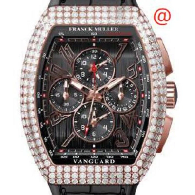 Franck Muller Vanguard Chronograph Automatic Diamond Black Dial Men's Watch V45ccmbd5nnr(nrnr5n)