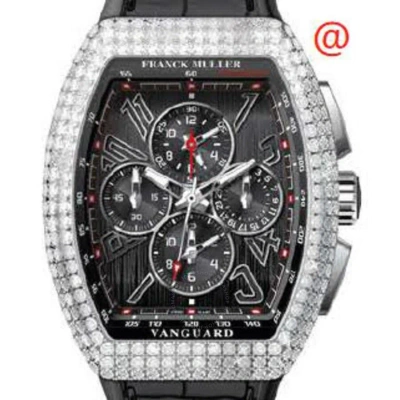 Franck Muller Vanguard Chronograph Automatic Diamond Black Dial Men's Watch V45ccmbdacnr(nrnrac)