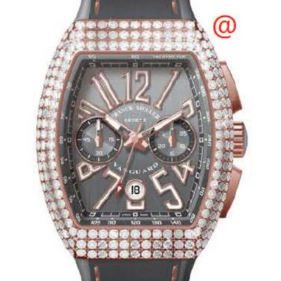 Franck Muller Vanguard Chronograph Automatic Diamond Grey Dial Men's Watch V45ccdtd5ntt(ttblc5n) In Gray