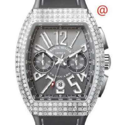 Franck Muller Vanguard Chronograph Automatic Diamond Grey Dial Men's Watch V45ccdtdactt(ttblcac) In Gray