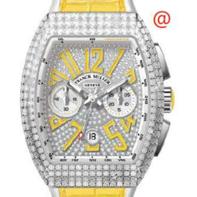 Franck Muller Vanguard Chronograph Automatic Diamond Men's Watch V45ccdtdcdacja(diamjaac) In Yellow
