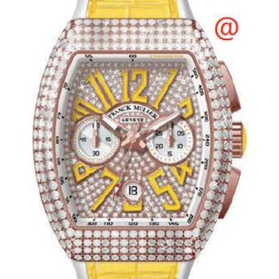 Franck Muller Vanguard Chronograph Automatic Diamond Rose Gold Dial Men's Watch V45ccdtdcd5nja(diamj