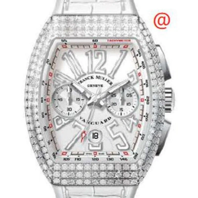 Franck Muller Vanguard Chronograph Automatic Diamond White Dial Men's Watch V45ccdtdacbc(blcblcac) In Metallic