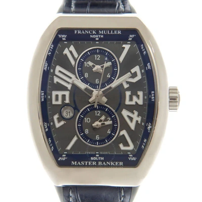 Franck Muller Vanguard Chronograph Automatic Grey Dial Men's Watch V45mbscdt(acbu) In Blue