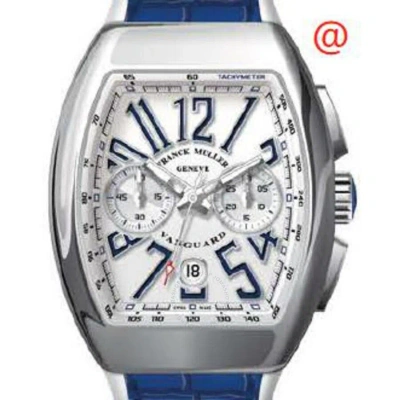 Franck Muller Vanguard Chronograph Automatic White Dial Men's Watch V45ccdtacbu(blcblcac) In Blue / White