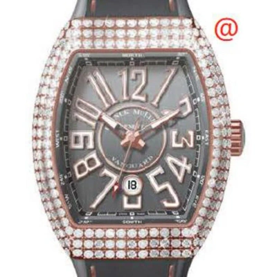 Franck Muller Vanguard Classical Automatic Diamond Grey Dial Men's Watch V45scdtd5ntt(ttblc5n) In Gray