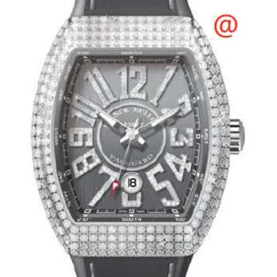 Franck Muller Vanguard Classical Automatic Diamond Grey Dial Men's Watch V45scdtdnbrcdactt(ttdiamac) In Gray