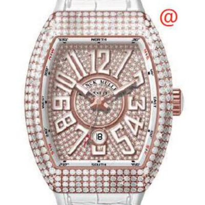 Franck Muller Vanguard Classical Automatic Diamond Rose Gold Dial Men's Watch V45scdtdcd5nbc(diamblc In White