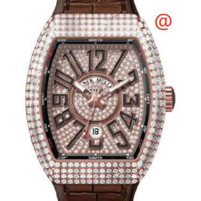 Franck Muller Vanguard Classical Automatic Diamond Rose Gold Dial Men's Watch V45scdtdcd5nnr(diamnr5