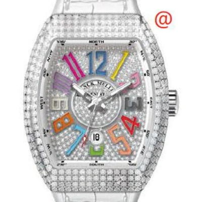 Franck Muller Vanguard Classical Automatic Diamond Silver Dial Men's Watch V45scdtcoldrmdcdacbc(diam In Neutral