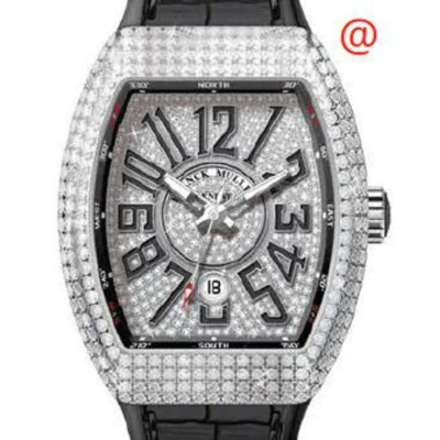 Franck Muller Vanguard Classical Automatic Diamond Silver Dial Men's Watch V45scdtdcdacnr(diamnrac) In Black