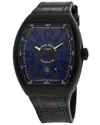 Franck Muller Vanguard Automatic Black Dial Mens Watch 45scblkblkblu In Black