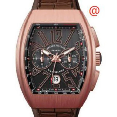 Franck Muller Vanguard Classical Chronograph Automatic Black Dial Men's Watch V41ccdt5nbrnr(nrnr5nbr In Brown