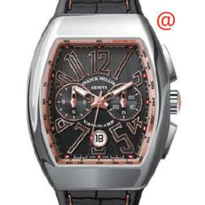 Franck Muller Vanguard Classical Chronograph Automatic Black Dial Men's Watch V41ccdtac5n(nrnr5n) In Gray