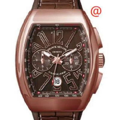 Franck Muller Vanguard Classical Chronograph Automatic Brown Dial Men's Watch V41ccdt5nbn(bnbn5n) In Red