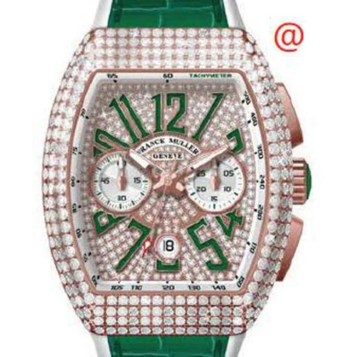 Franck Muller Vanguard Classical Chronograph Automatic Diamond Green Dial Men's Watch V45ccdtdcd5nvr