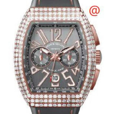 Franck Muller Vanguard Classical Chronograph Automatic Diamond Grey Dial Men's Watch V41ccdtd5ntt(tt In Gray