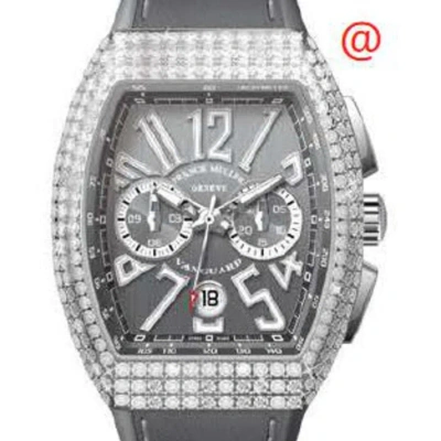 Franck Muller Vanguard Classical Chronograph Automatic Diamond Grey Dial Men's Watch V41ccdtdactt(tt In Gray