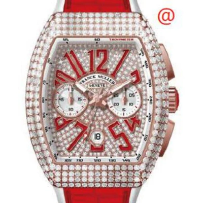 Franck Muller Vanguard Classical Chronograph Automatic Diamond Red Dial Men's Watch V45ccdtdcd5nrg(d
