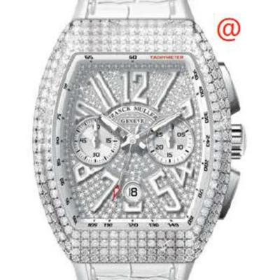 Franck Muller Vanguard Classical Chronograph Automatic Diamond White Dial Men's Watch V45ccdtdcdacbc In Metallic