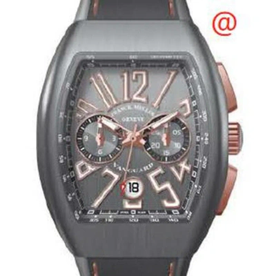 Franck Muller Vanguard Classical Chronograph Automatic Grey Dial Men's Watch V41ccdtttbrstgbr(ttblc5 In Black