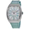 Franck Muller Vanguard Classical Turquoise Dial Steel Men's Watch V 45 Sc Dt Ac Tu In White
