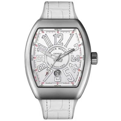 Franck Muller Vanguard Classical White Dial Leather Strap Men's Watch V 45 Sc Dt (bc) Ac
