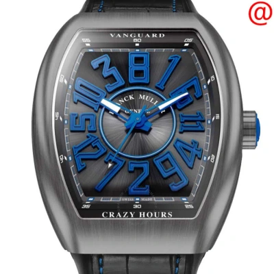 Franck Muller Vanguard Crazy Hours Automatic Black Dial Men's Watch V45chttbrbl(antblbl) In Gray