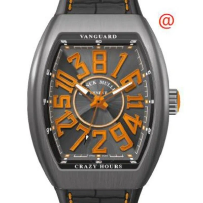 Franck Muller Vanguard Crazy Hours Automatic Black Dial Men's Watch V45chttbror(antoror) In Black / Orange