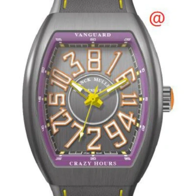 Franck Muller Vanguard Crazy Hours Automatic Black Dial Men's Watch V45chttbrvl(ttblcor) In Gray