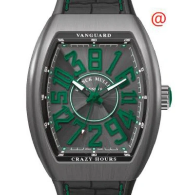Franck Muller Vanguard Crazy Hours Automatic Black Dial Men's Watch V45chttbrvr(antvrvr) In Gray