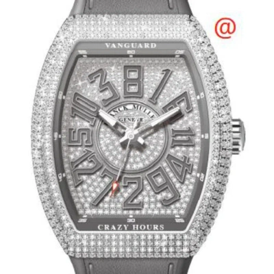 Franck Muller Vanguard Crazy Hours Automatic Diamond Silver Dial Men's Watch V45chdcdactt(diamttac) In Gray