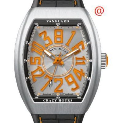 Franck Muller Vanguard Crazy Hours Automatic Silver Dial Men's Watch V45chacbror(acoror) In Black