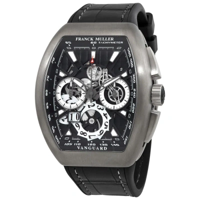 Franck Muller Vanguard Grande Date Chronograph Automatic Black Dial Men's Watch V45ccgdsqtttbrnr(nrl