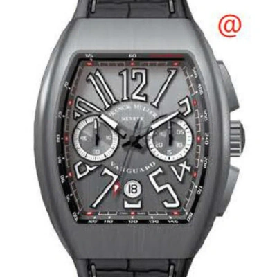 Franck Muller Vanguard Grande Date Chronograph Automatic Grey Dial Men's Watch V45ccdtttbrnr(ttblcnr In Black