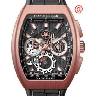 Franck Muller Vanguard Grande Date Chronograph Automatic Men's Watch V45ccgdsqt5nbrnr(nrlum5nbr) In Black