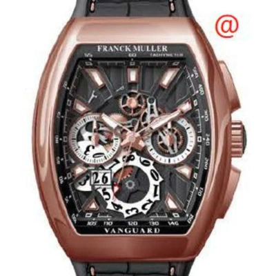 Franck Muller Vanguard Grande Date Chronograph Automatic Men's Watch V45ccgdsqt5nnr(nrlum5n) In Black