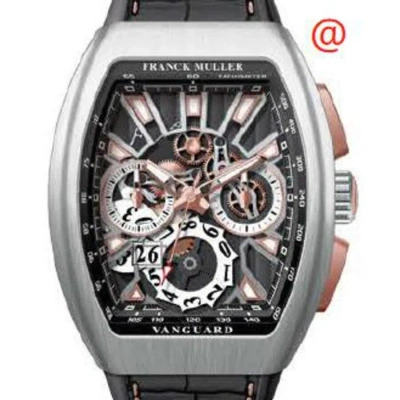 Franck Muller Vanguard Grande Date Chronograph Automatic Men's Watch V45ccgdsqtacbrnr(aclum5nbr) In Metallic