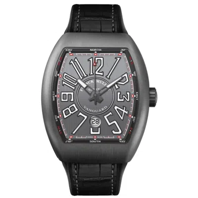 Franck Muller Vanguard Grey Dial Leather Strap Men's Watch V 45 Sc Br Tt Gr