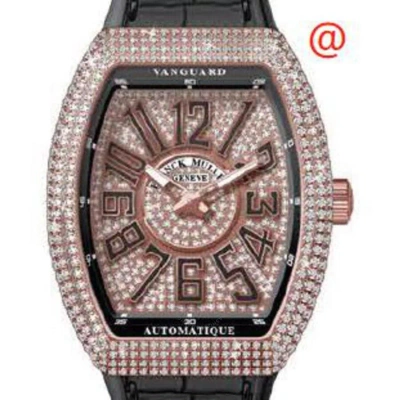 Franck Muller Vanguard Hand Wind Diamond Gold Dial Men's Watch V41satdcd5nnr(diamnr5n) In Multi